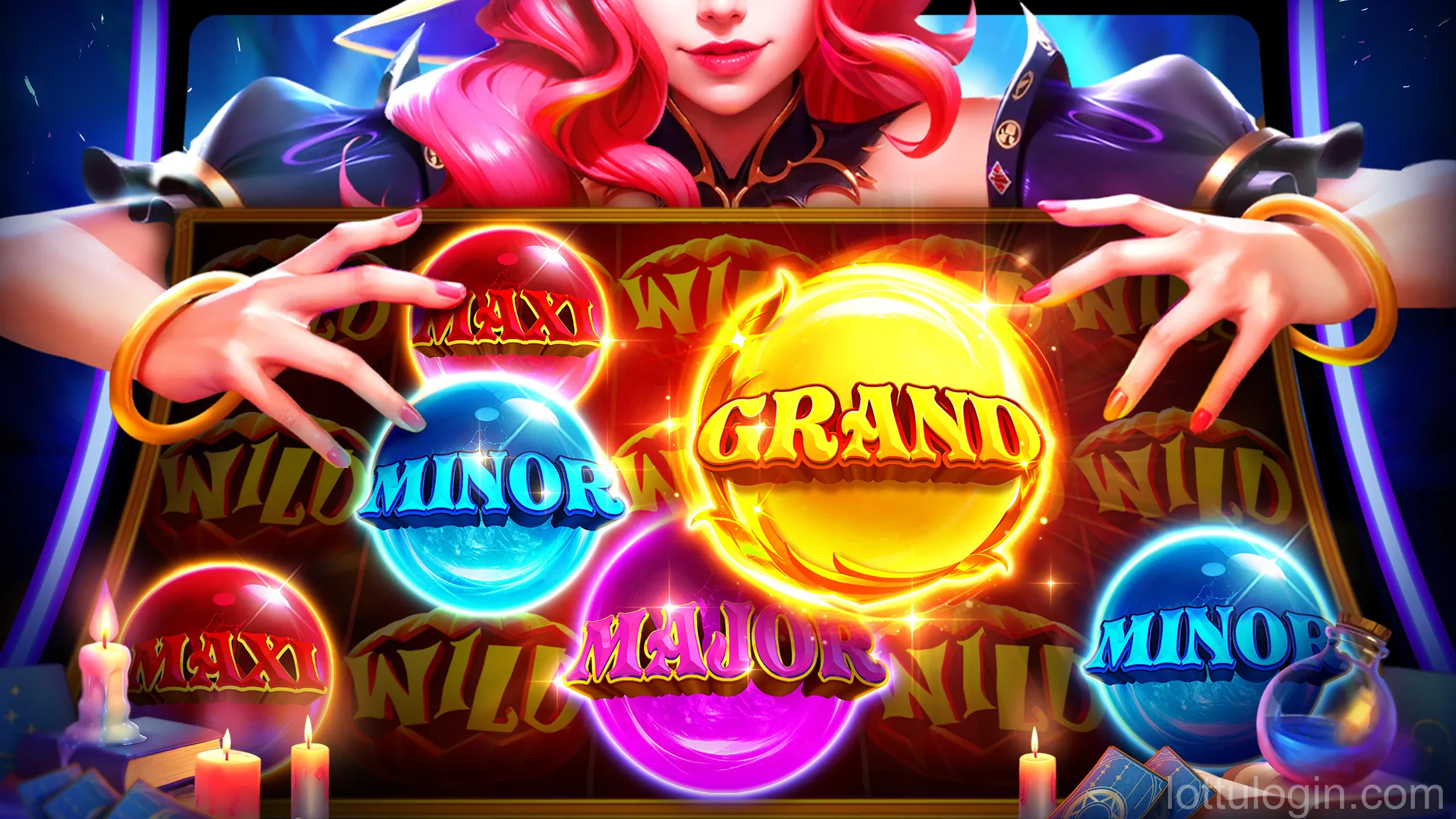 Interface de jogos de slots