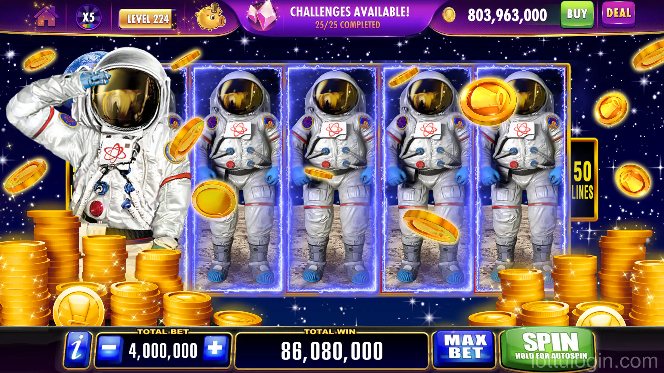 Página de depósito seguro